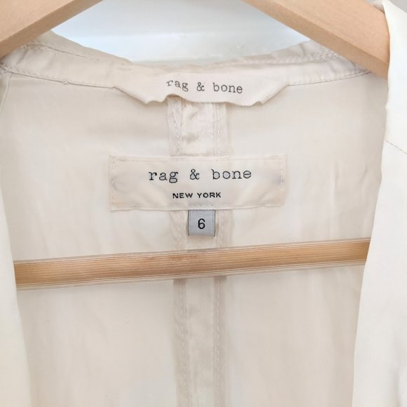 RAG & BONE New York $920 Cream Blazer sz 0 6 XS - Picture 4 of 4